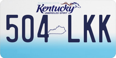 KY license plate 504LKK