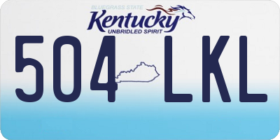 KY license plate 504LKL
