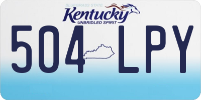KY license plate 504LPY