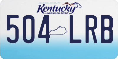KY license plate 504LRB