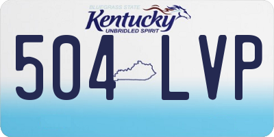 KY license plate 504LVP