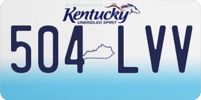 KY license plate 504LVV