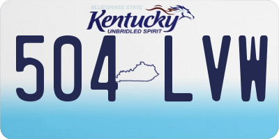 KY license plate 504LVW