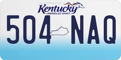 KY license plate 504NAQ