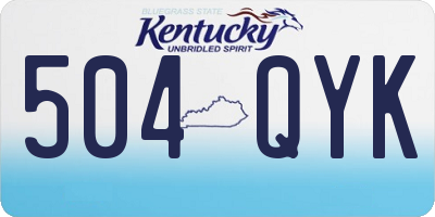 KY license plate 504QYK