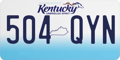 KY license plate 504QYN