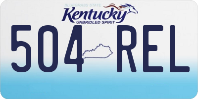 KY license plate 504REL