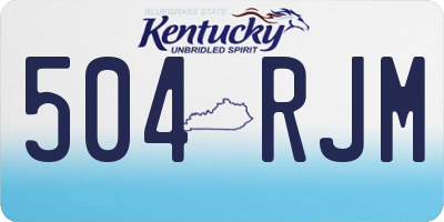 KY license plate 504RJM