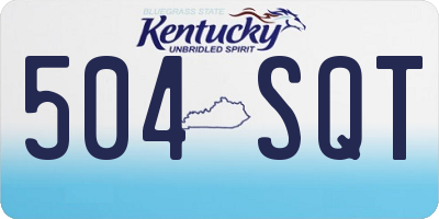 KY license plate 504SQT