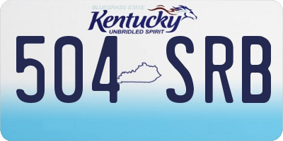 KY license plate 504SRB