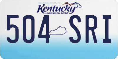 KY license plate 504SRI