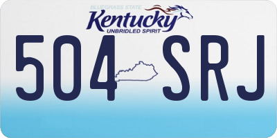 KY license plate 504SRJ