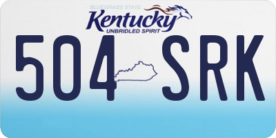 KY license plate 504SRK
