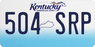 KY license plate 504SRP