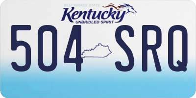 KY license plate 504SRQ