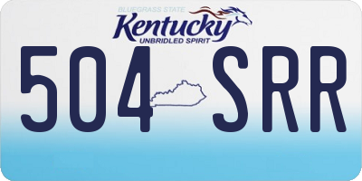 KY license plate 504SRR
