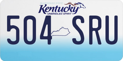 KY license plate 504SRU