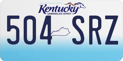 KY license plate 504SRZ