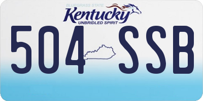 KY license plate 504SSB