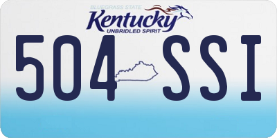 KY license plate 504SSI