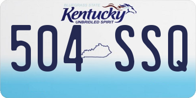 KY license plate 504SSQ