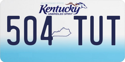 KY license plate 504TUT