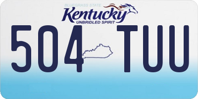 KY license plate 504TUU