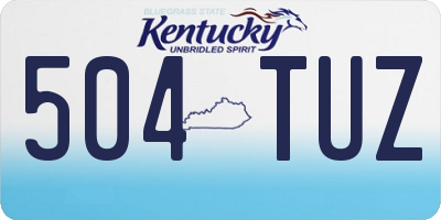 KY license plate 504TUZ