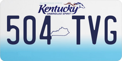 KY license plate 504TVG