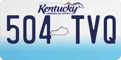 KY license plate 504TVQ