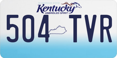 KY license plate 504TVR