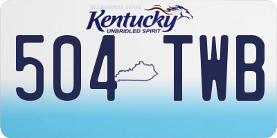KY license plate 504TWB