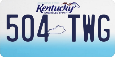 KY license plate 504TWG