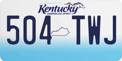 KY license plate 504TWJ