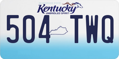 KY license plate 504TWQ