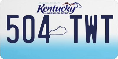 KY license plate 504TWT