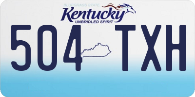 KY license plate 504TXH