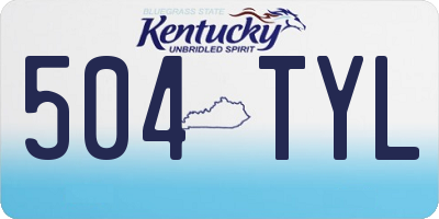 KY license plate 504TYL