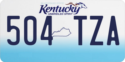 KY license plate 504TZA
