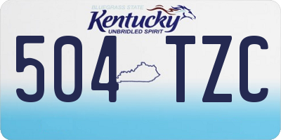 KY license plate 504TZC