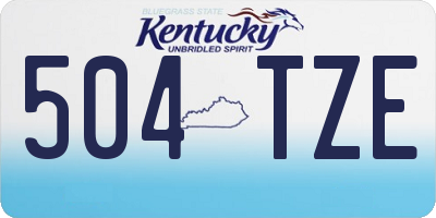 KY license plate 504TZE