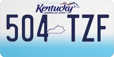 KY license plate 504TZF