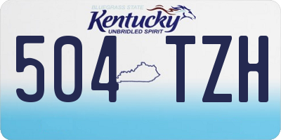 KY license plate 504TZH