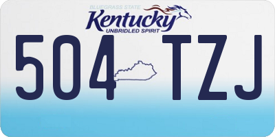 KY license plate 504TZJ