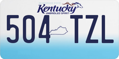 KY license plate 504TZL