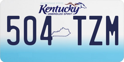 KY license plate 504TZM