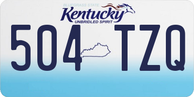 KY license plate 504TZQ