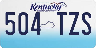 KY license plate 504TZS