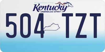 KY license plate 504TZT