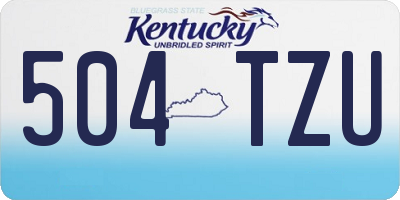 KY license plate 504TZU